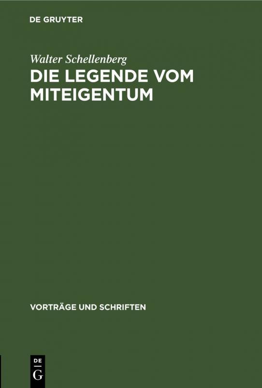 Cover-Bild Die Legende vom Miteigentum