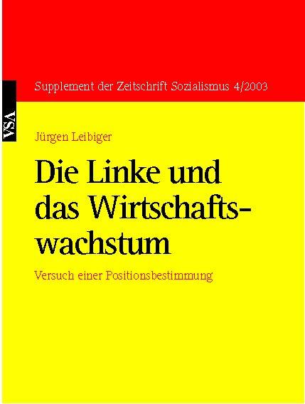 Cover-Bild Die Linke und das Wirtschaftswachstum