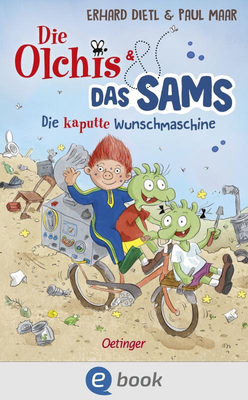 Cover-Bild Die Olchis und das Sams. Die kaputte Wunschmaschine
