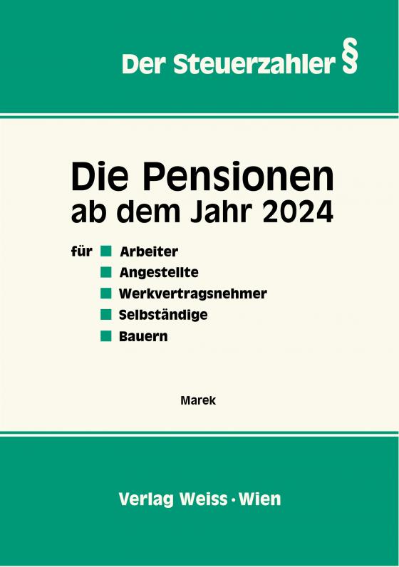 Cover-Bild Die PENSIONEN ab dem Jahr 2024