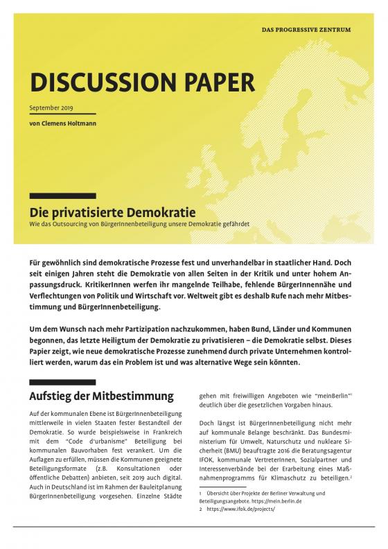 Cover-Bild Die privatisierte Demokratie