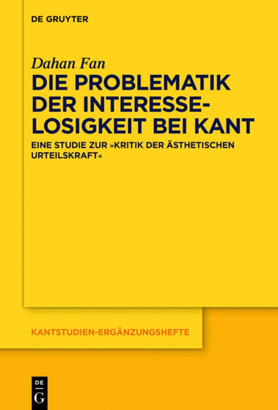 Cover-Bild Die Problematik der Interesselosigkeit bei Kant