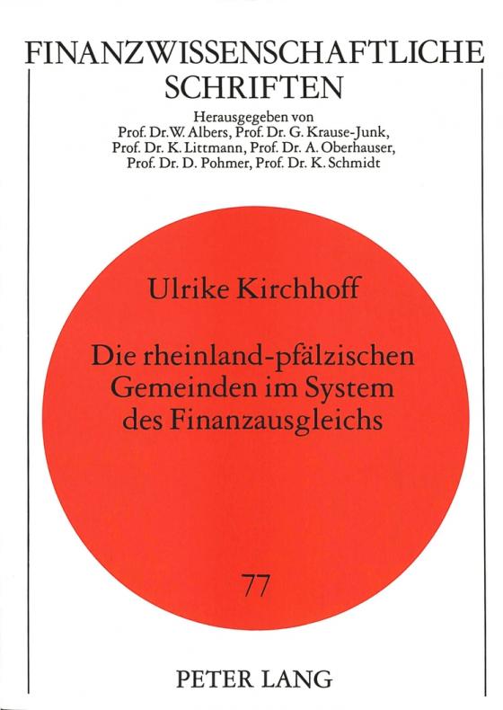 Cover-Bild Die rheinland-pfälzischen Gemeinden im System des Finanzausgleichs