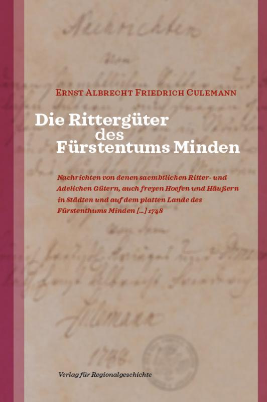 Cover-Bild Die Rittergüter des Fürstentums Minden