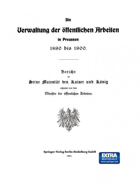 Cover-Bild Die Verwaltung der Öffentlichen Arbeiten in Preussen 1890 bis 1900