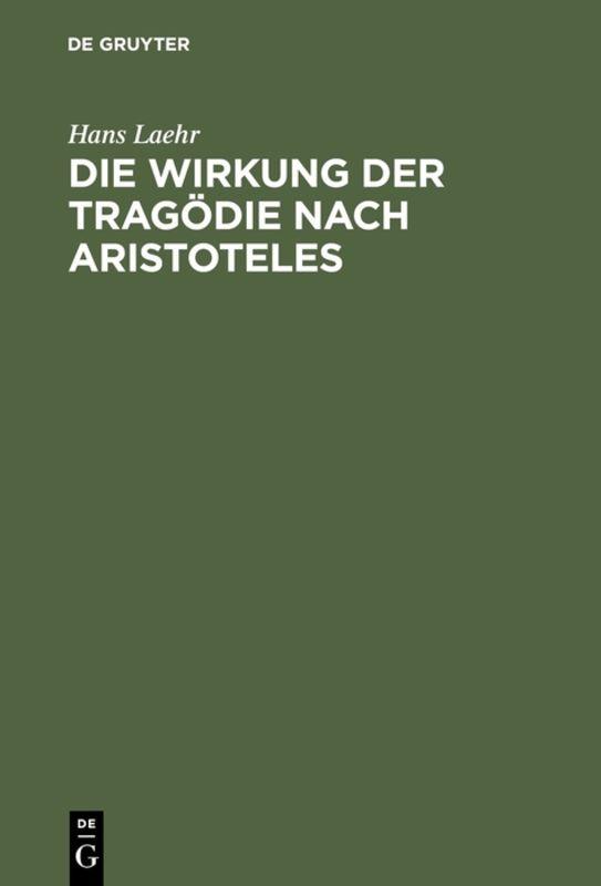 Cover-Bild Die Wirkung der Tragödie nach Aristoteles
