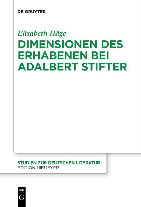 Cover-Bild Dimensionen des Erhabenen bei Adalbert Stifter