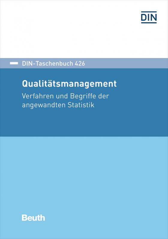 Cover-Bild DIN-Taschenbuch 426 Qualitätsmanagement