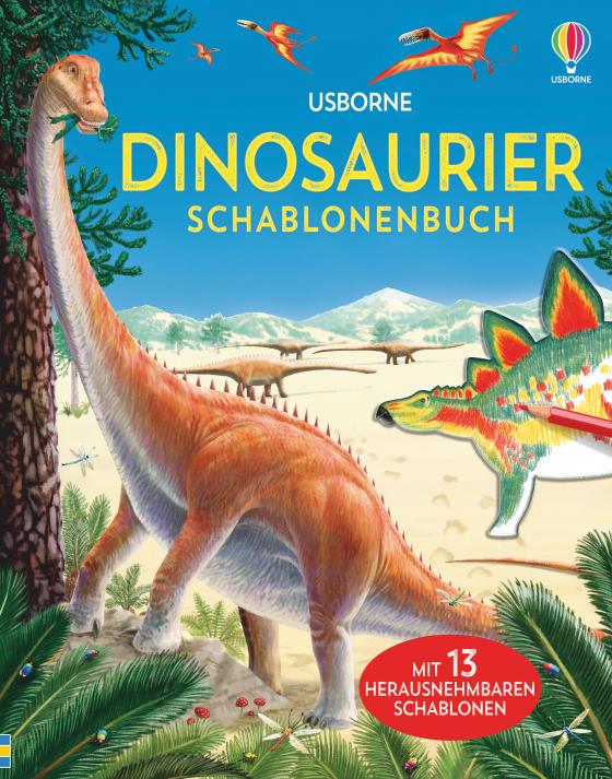 Cover-Bild Dinosaurier Schablonenbuch