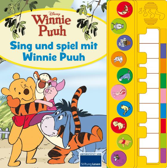 Cover-Bild Disney Winnie Puuh - Sing und spiel mit Winnie Puuh - Liederbuch mit Klaviertastatur - Vor- und Nachspielfunktion - 10 beliebte Kinderlieder - Soundbuch