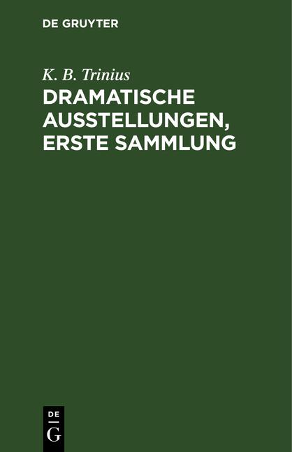 Cover-Bild Dramatische Ausstellungen, erste Sammlung