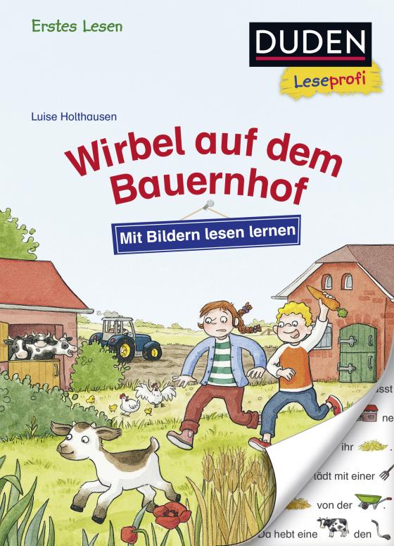 Cover-Bild Duden Leseprofi – Mit Bildern lesen lernen: Wirbel auf dem Bauernhof, Erstes Lesen