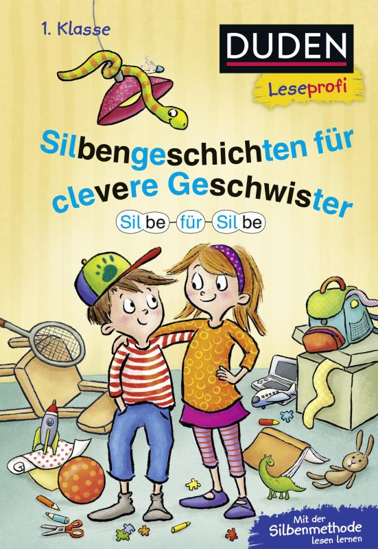 Cover-Bild Duden Leseprofi – Silbe für Silbe: Silbengeschichten für clevere Geschwister, 1. Klasse