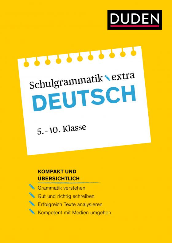 Cover-Bild Duden Schulgrammatik extra – Deutsch