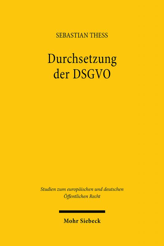 Cover-Bild Durchsetzung der DSGVO