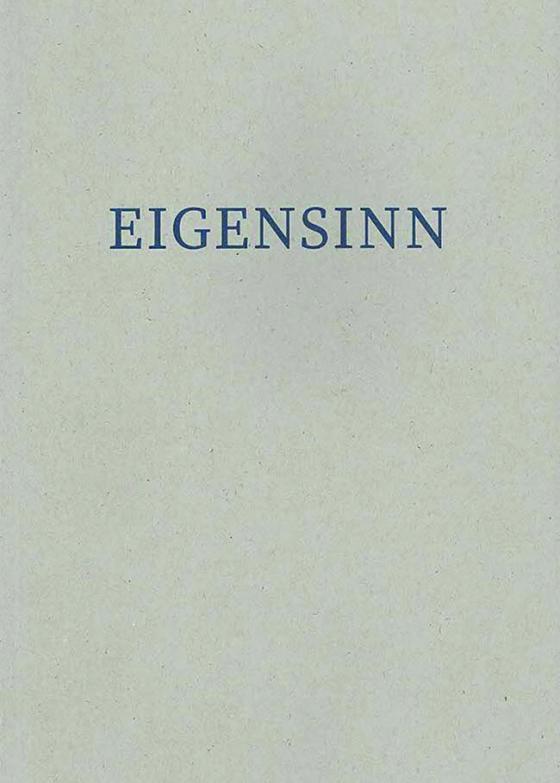Cover-Bild Eigensinn