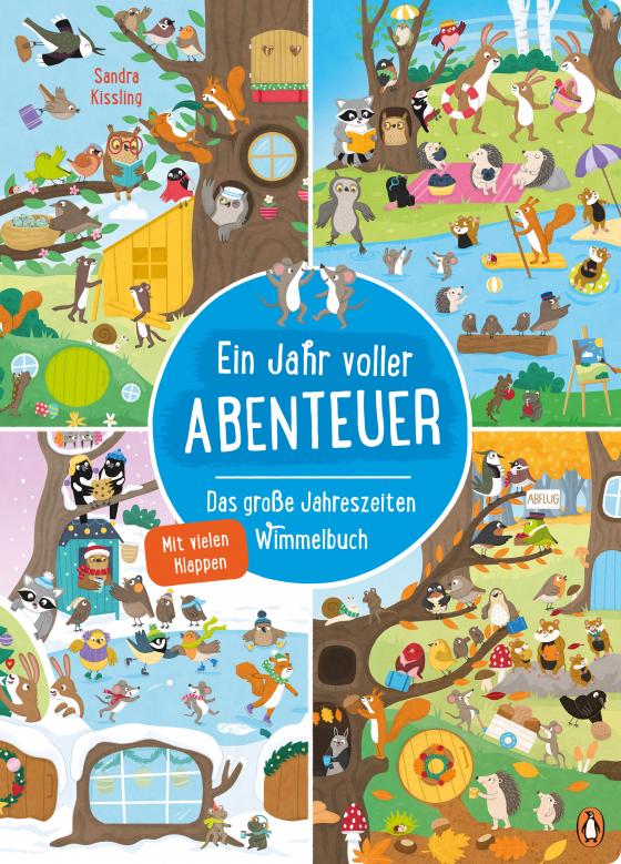 Cover-Bild Ein Jahr voller Abenteuer - Das große Jahreszeiten-Wimmelbuch