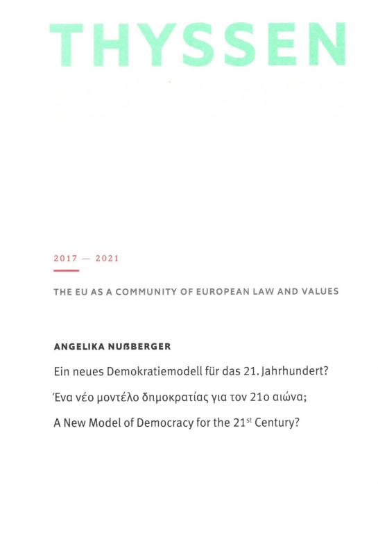 Cover-Bild Ein neues Demokratiemodell für das 21. Jahrhundert?