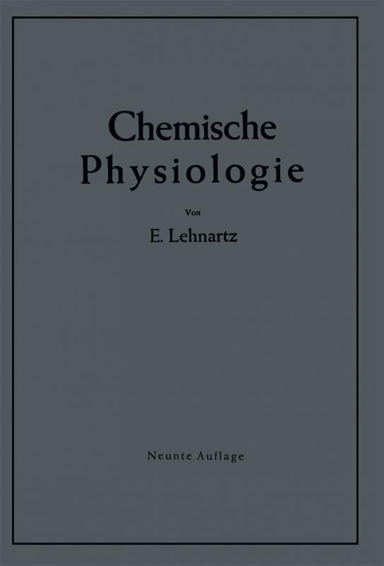Cover-Bild Einführung in die chemische Physiologie