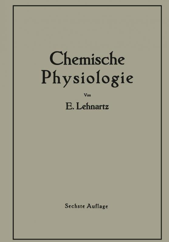 Cover-Bild Einführung in die Chemische Physiologie