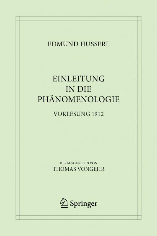 Cover-Bild Einleitung in die Phänomenologie