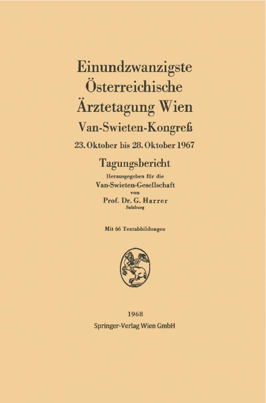 Cover-Bild Einundzwanzigste Österreichische Ärztetagung Wien