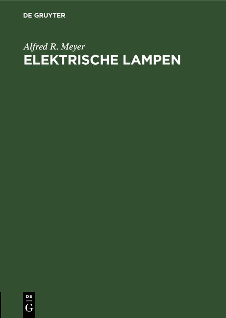 Cover-Bild Elektrische Lampen