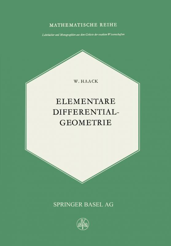 Cover-Bild Elementare Differentialgeometrie