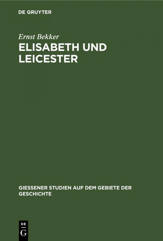 Cover-Bild Elisabeth und Leicester