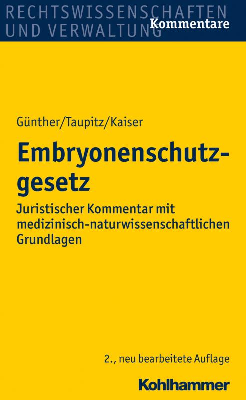 Cover-Bild Embryonenschutzgesetz