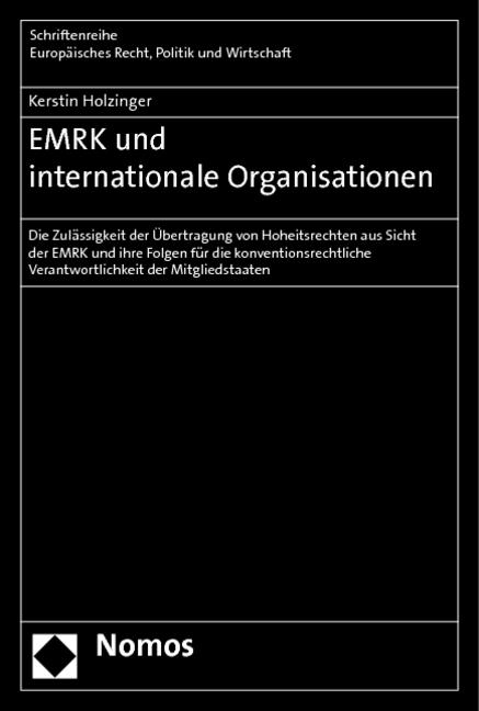 Cover-Bild EMRK und internationale Organisationen