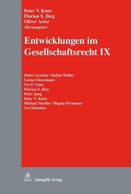 Cover-Bild Entwicklungen im Gesellschaftsrecht IX