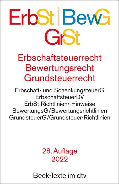 Cover-Bild Erbschaftsteuerrecht / Bewertungsrecht / Grundsteuerrecht