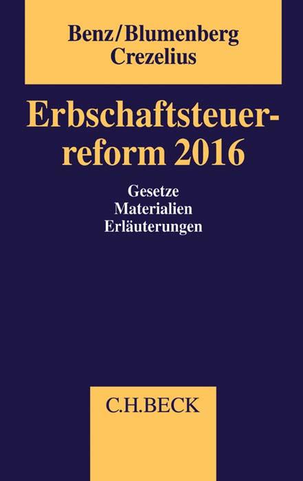Cover-Bild Erbschaftsteuerreform 2016