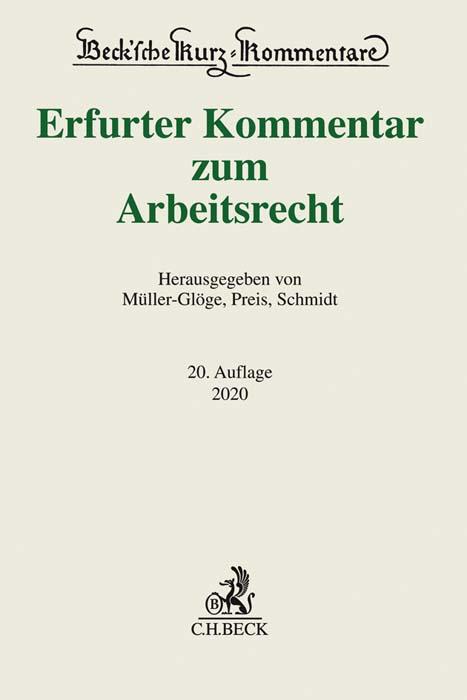 Cover-Bild Erfurter Kommentar zum Arbeitsrecht