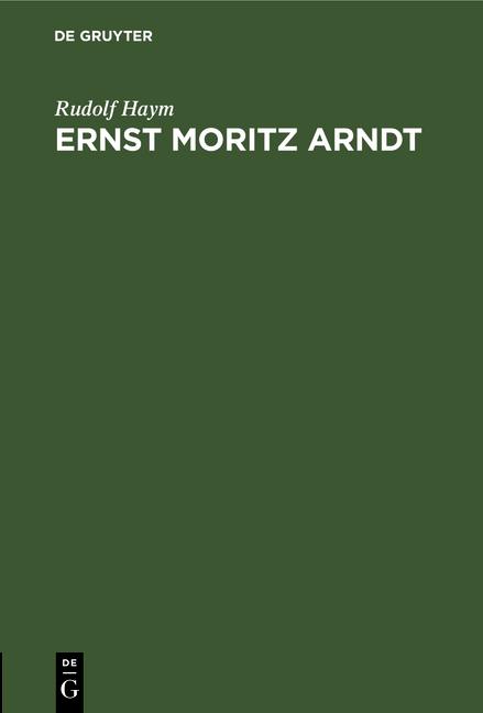 Cover-Bild Ernst Moritz Arndt