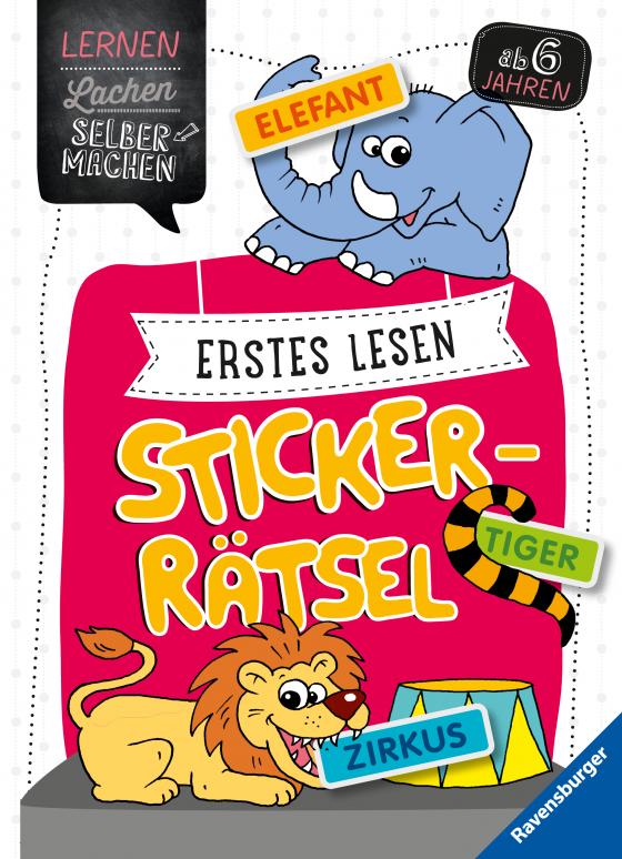 Cover-Bild Erstes Lesen Sticker-Rätsel ab 5 Jahren