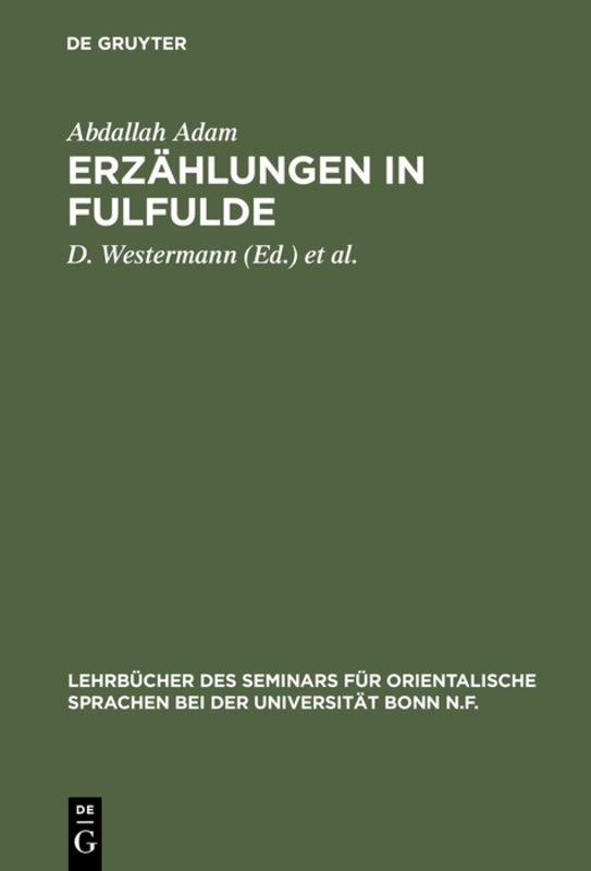 Cover-Bild Erzählungen in Fulfulde