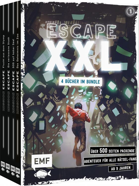 Cover-Bild Escape XXL – über 500 Seiten packende Abenteuer für alle Rätsel-Fans ab 9 Jahren (Band 1)