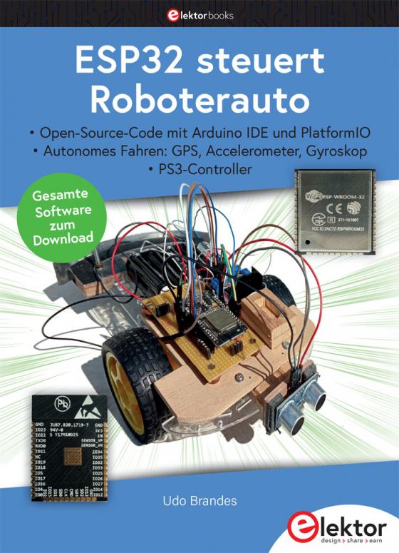 Cover-Bild ESP32 steuert Roboterauto