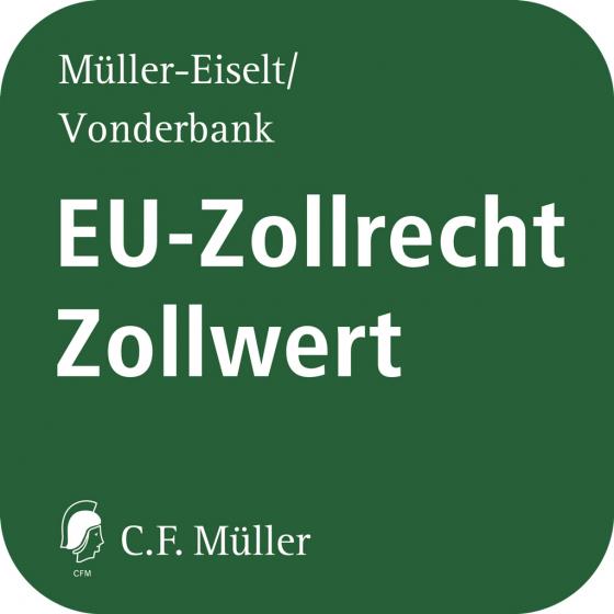 Cover-Bild EU-Zollrecht/Zollwert online