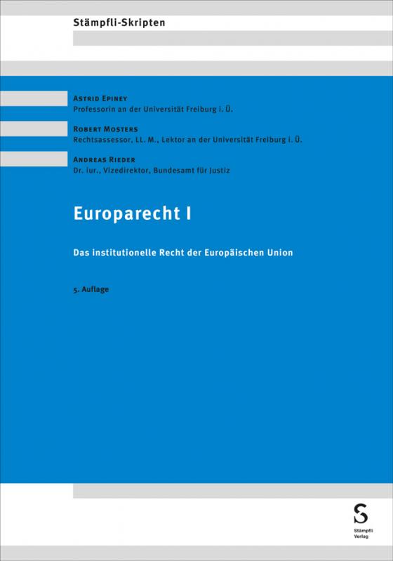 Cover-Bild Europarecht I