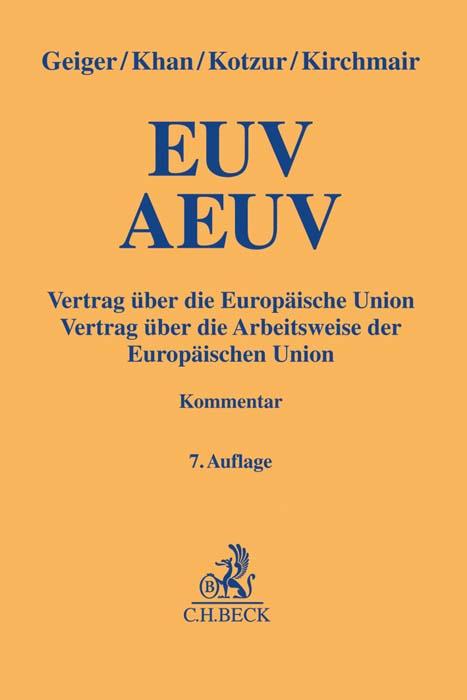 Cover-Bild EUV / AEUV