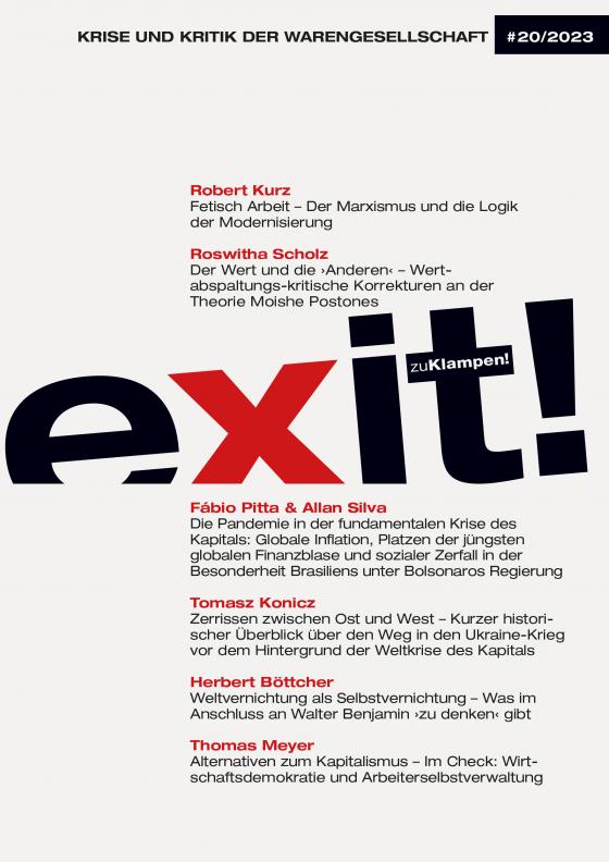 Cover-Bild Exit! Krise und Kritik der Warengesellschaft 20/2023