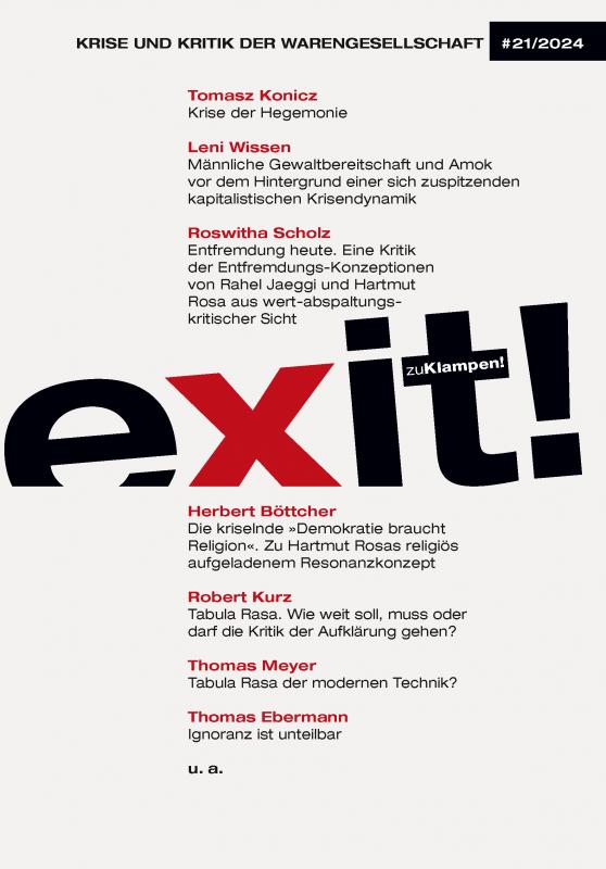 Cover-Bild exit! Krise und Kritik der Warengesellschaft 21/2024