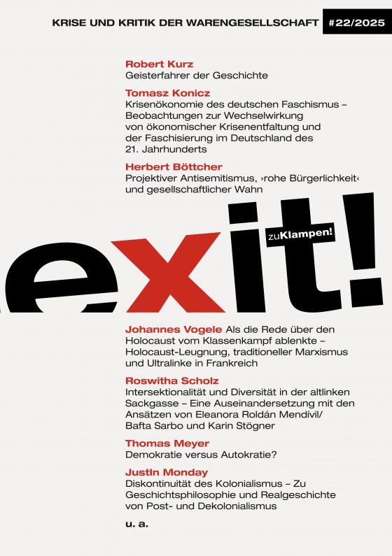 Cover-Bild exit! Krise und Kritik der Warengesellschaft 22/2025