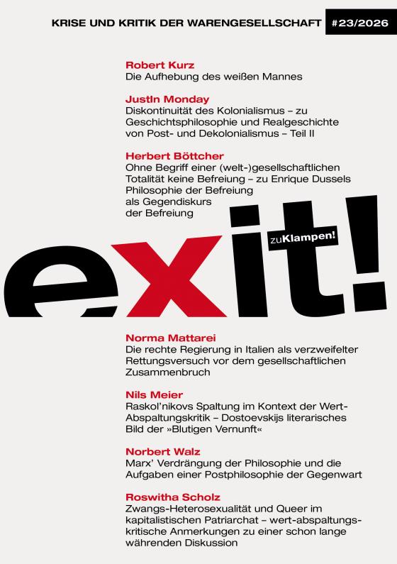 Cover-Bild exit! Krise und Kritik der Warengesellschaft 23/2026