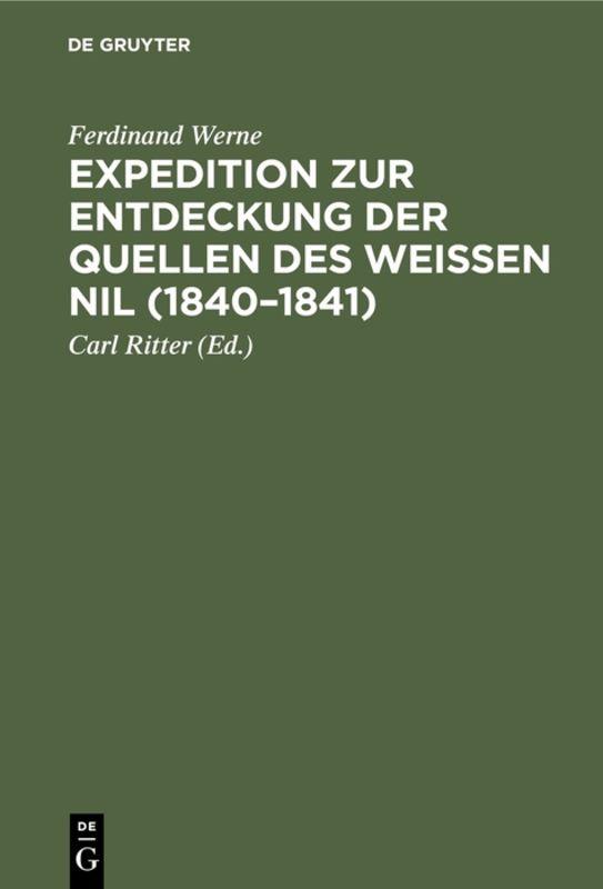 Cover-Bild Expedition zur Entdeckung der Quellen des Weißen Nil (1840–1841)