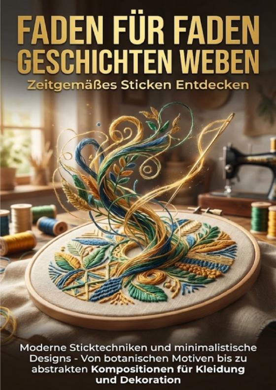 Cover-Bild Faden für Faden Geschichten Weben: Zeitgemäßes Sticken Entdecken