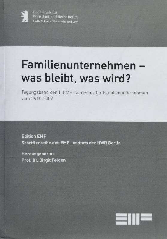 Cover-Bild Familienunternehmen - was bleibt, was wird?